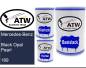 Preview: Mercedes-Benz, Black Opal Pearl, 189: 500ml Lackdose + 500ml Klarlack + 250ml Härter - Set, von ATW Autoteile West.
